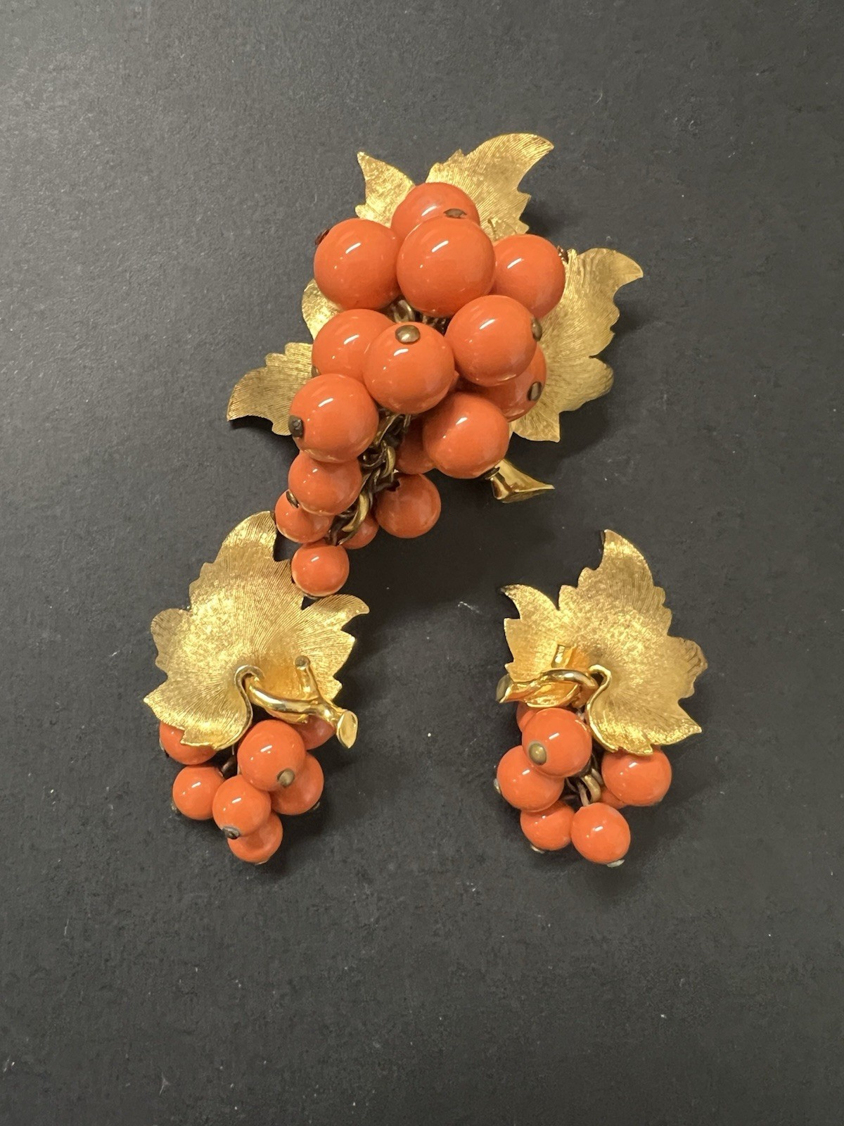 Rare Boucher Pin Earring Set