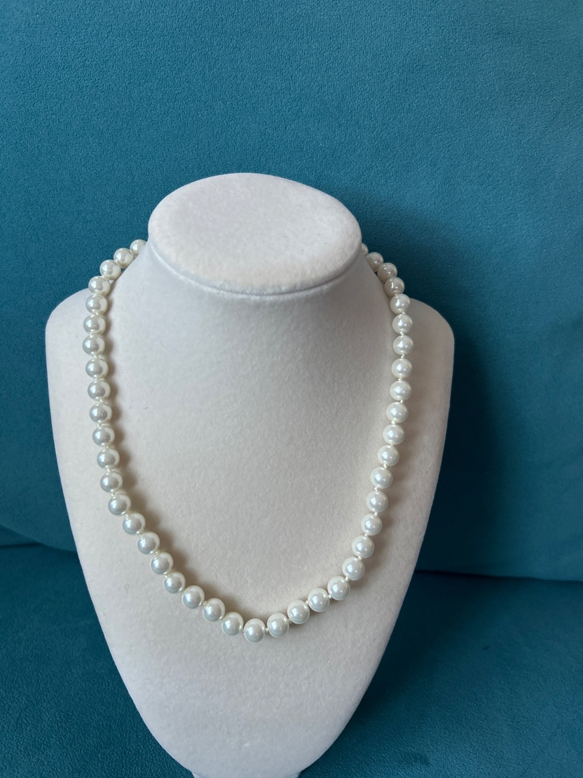 Handcrafted 3 Strand Authentic White South Sea Akoya Shell Pearl Necklace