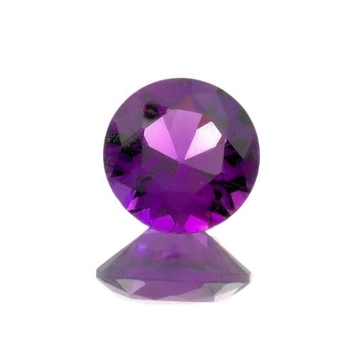 (4mm – 12mm) Round AAA Lab Created Amethyst