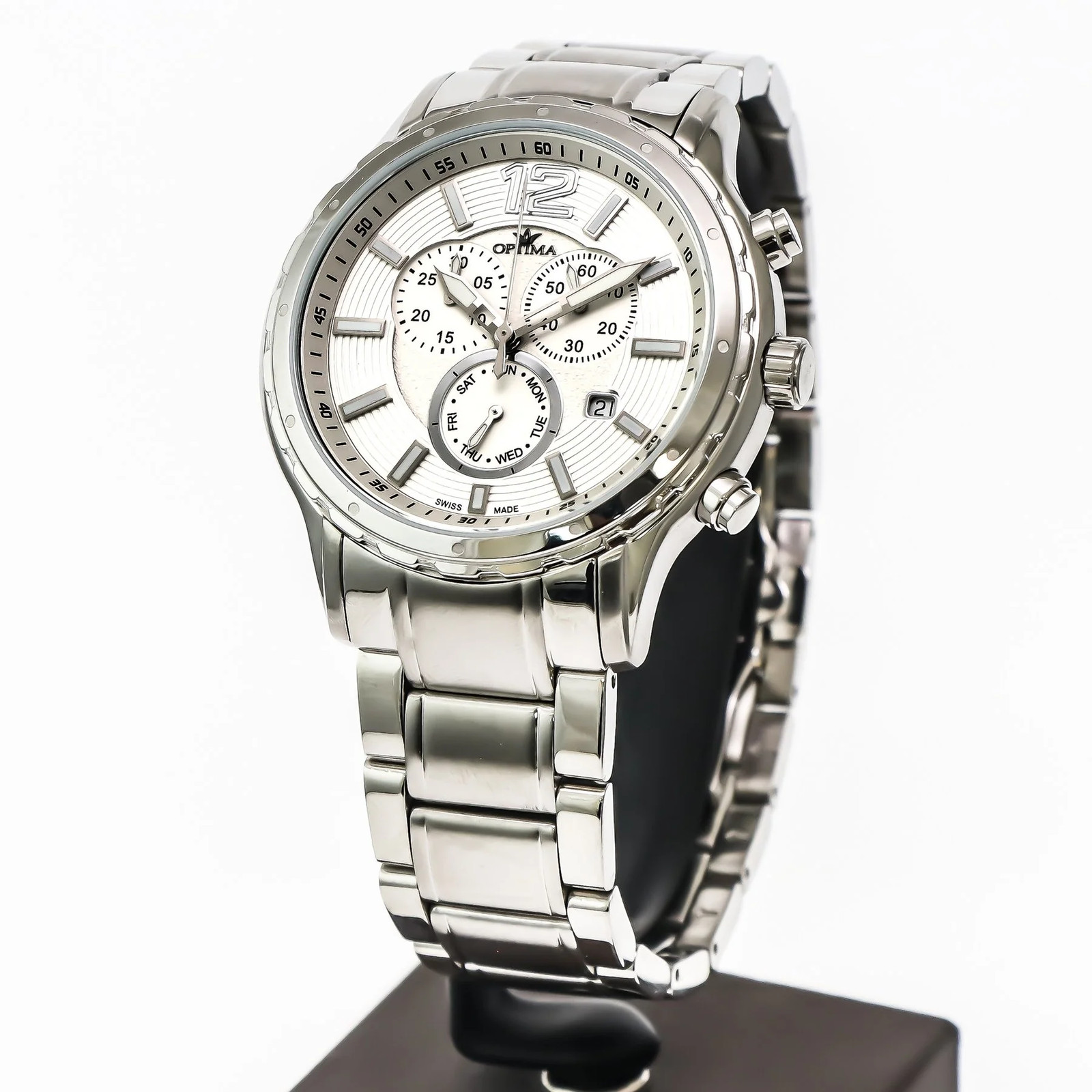 Optima – Swiss Chronograph – OSC362-SS-1 Swiss Ronda 44.5mm OSC362 50 m (5 ATM