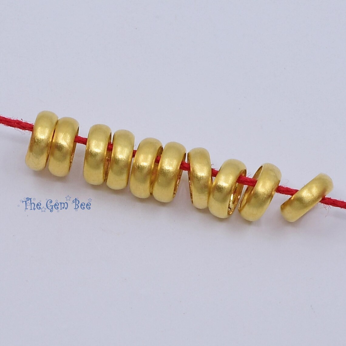 5.2mm or 4.2mm 14k Yellow Gold Loop Spacer Ring Bead Large 3.5mm or 3mm hole