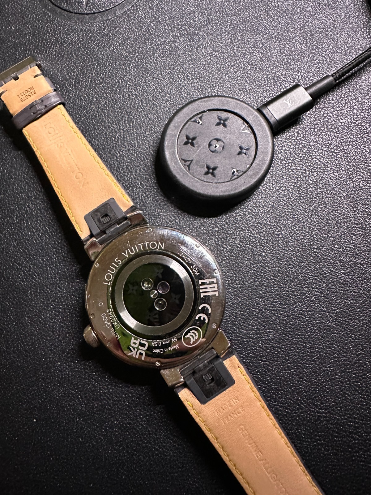Louis Vuitton Tambour Horizon Light Up QAD0 44mm Dark Grey Alligator MEN’S WATCH