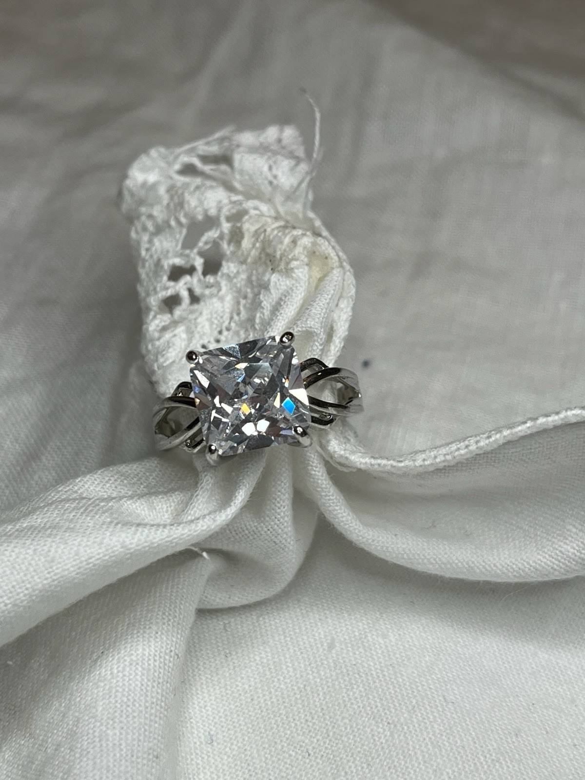925 Sliver Sz 8 Cz Ring
