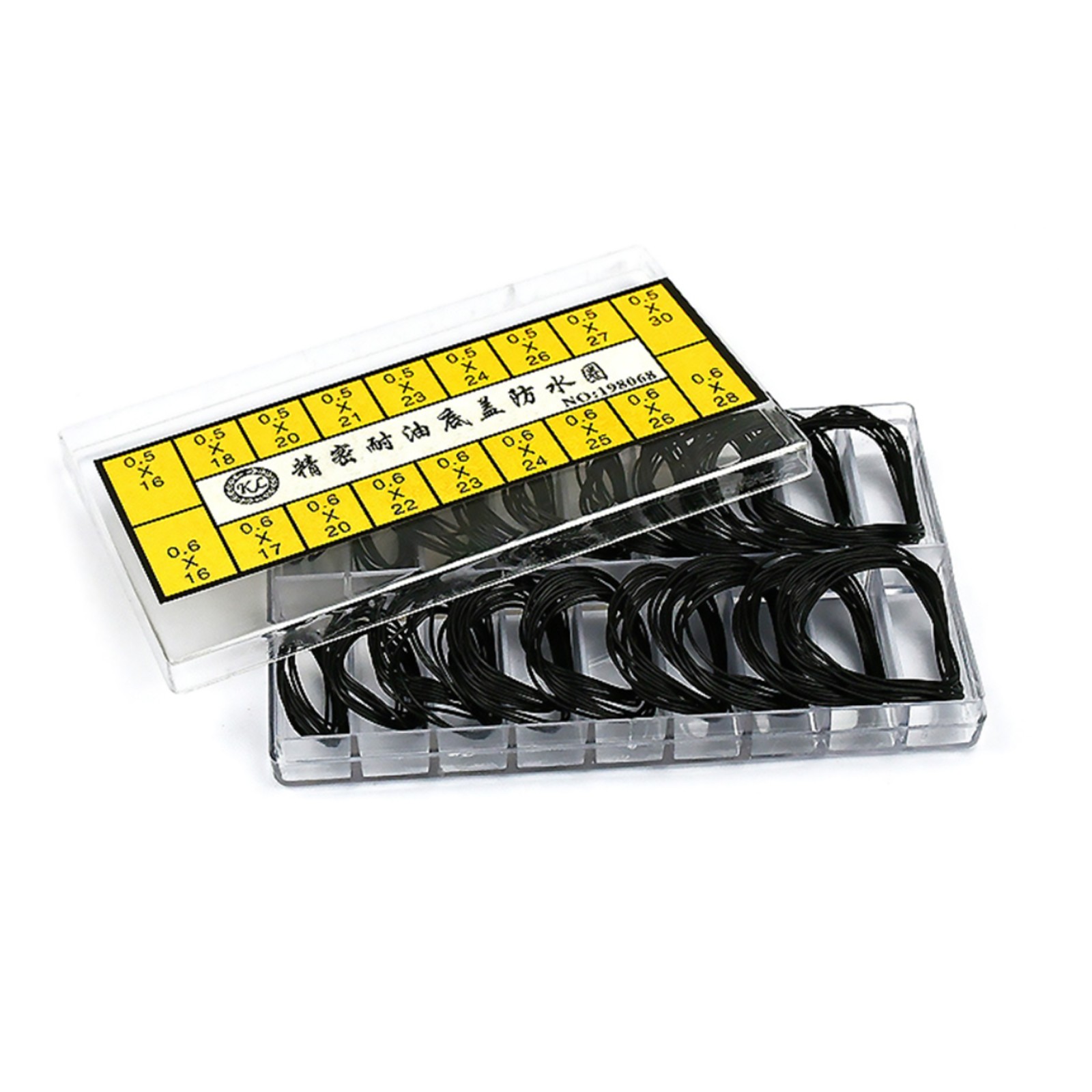 200Pcs Replacement Rubber 0.5mm 0.6mm O-ring watch washer waterproof Washer F