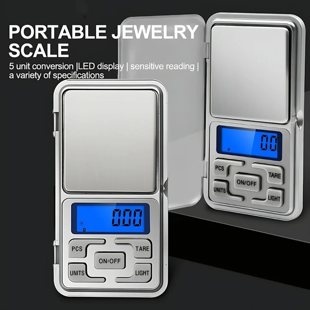 Digital Jewelry Scale with LCD & High Precision 0.01g-500g Pocket Scale For USA