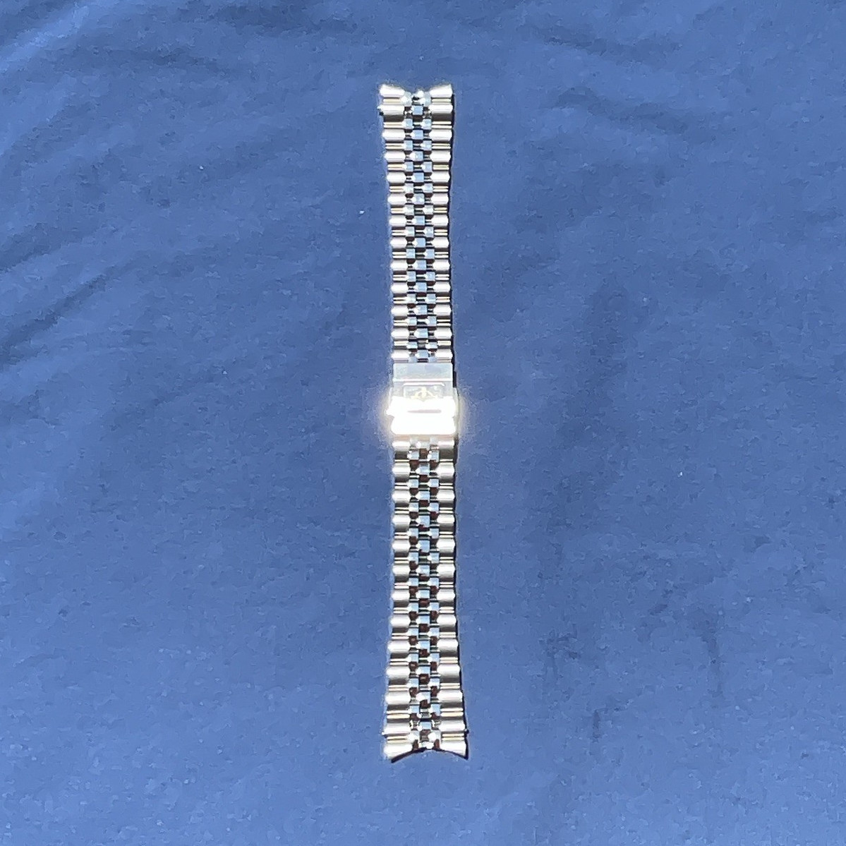 Zodiac, 5 link, Stainless Steel Bracelet Wristwatch Band, Unisex Adult, Silver
