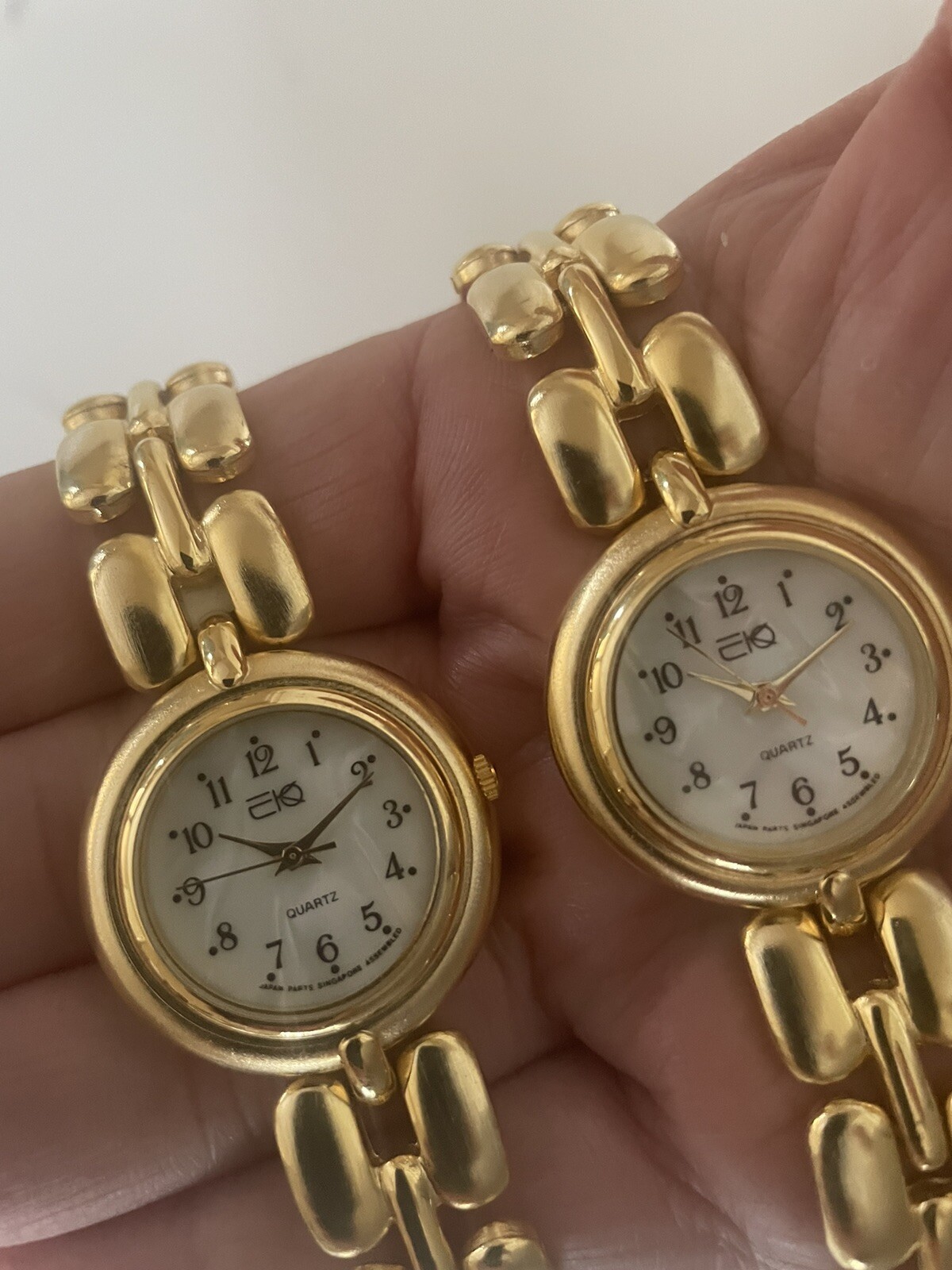 buyer gets 2 brand new gold ladies Japan quartz watches. USA Vendor