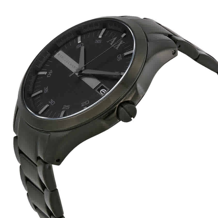 Armani Exchange Hampton Black Dial Black Ion-plated Men’s Watch AX2104