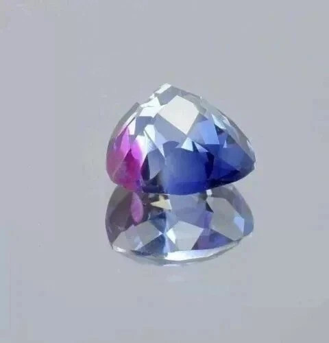 AAA 5.80 Ct Treasury Natural Ceylon Bi-color Sapphire Loose TrillionGemstone