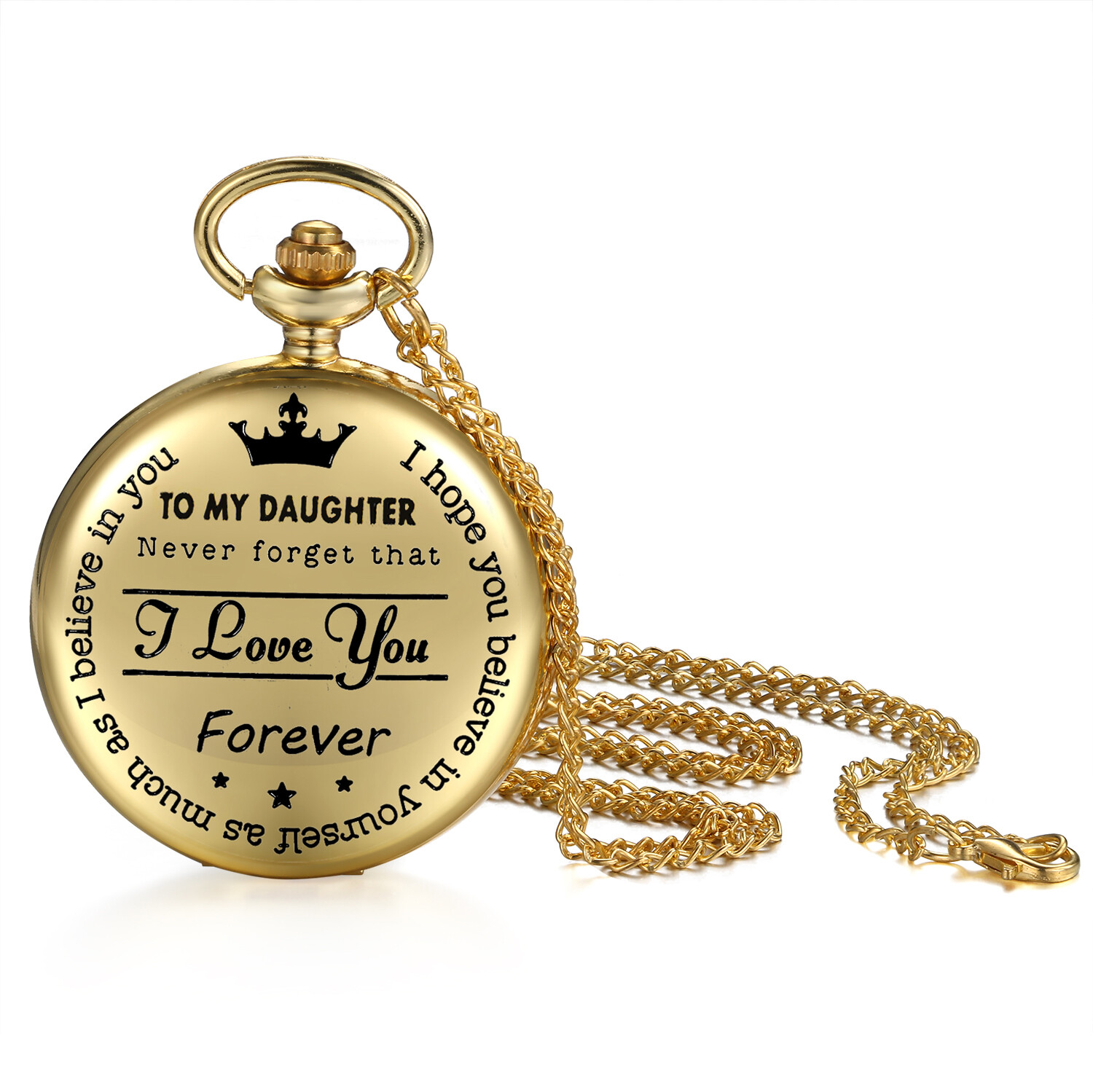 Antique Quartz Pocket Watches to My Daughter from Mom Dad for Christmas Birthday
