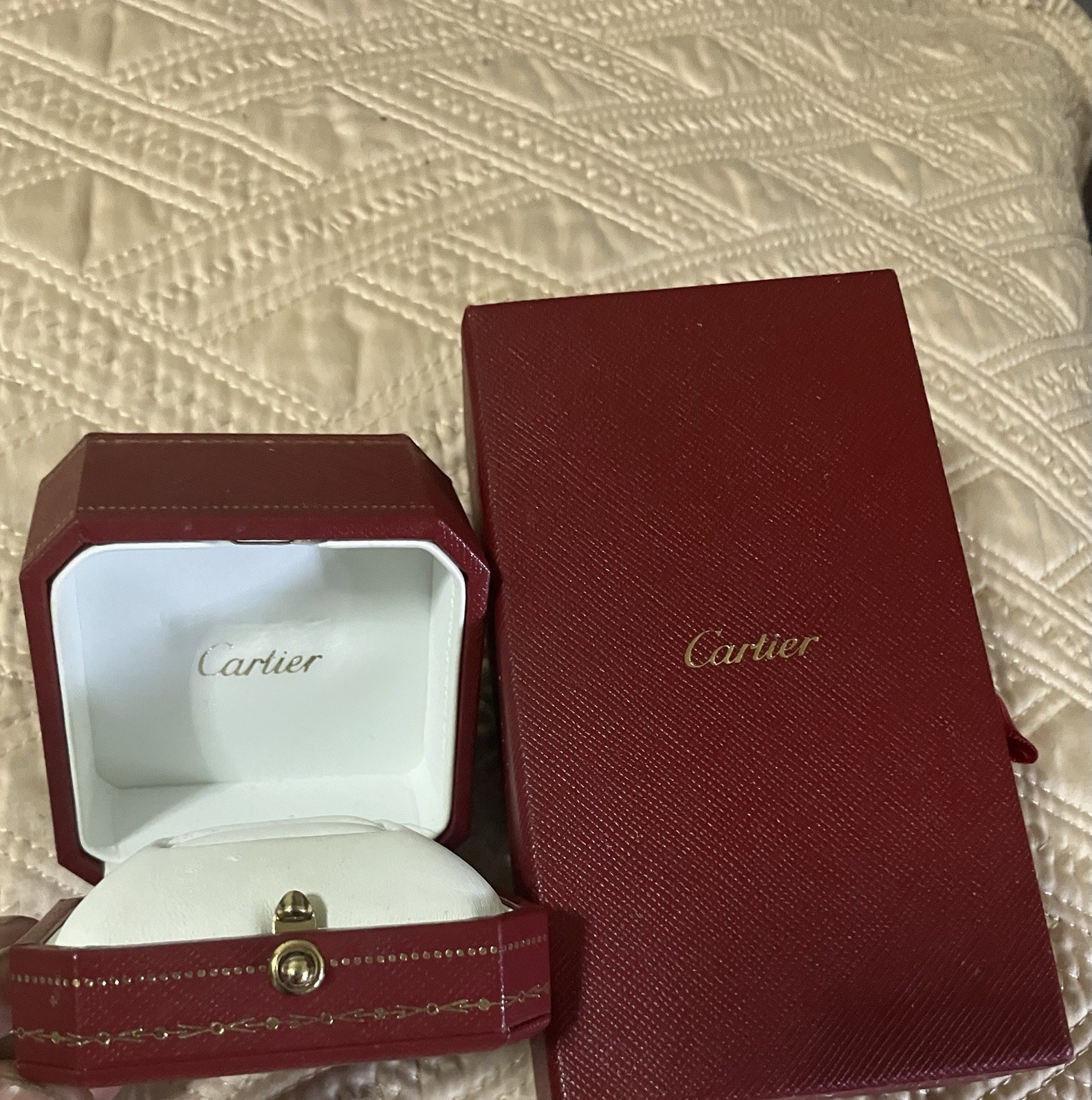 Authentic Cartier Ring Box & Accessories Box