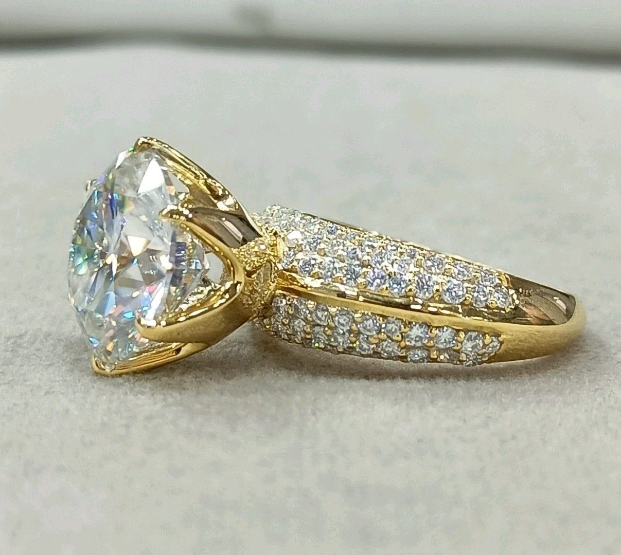 9 Ct Certified Treated Desinger White Diamond Promise Ring In 925 Silver