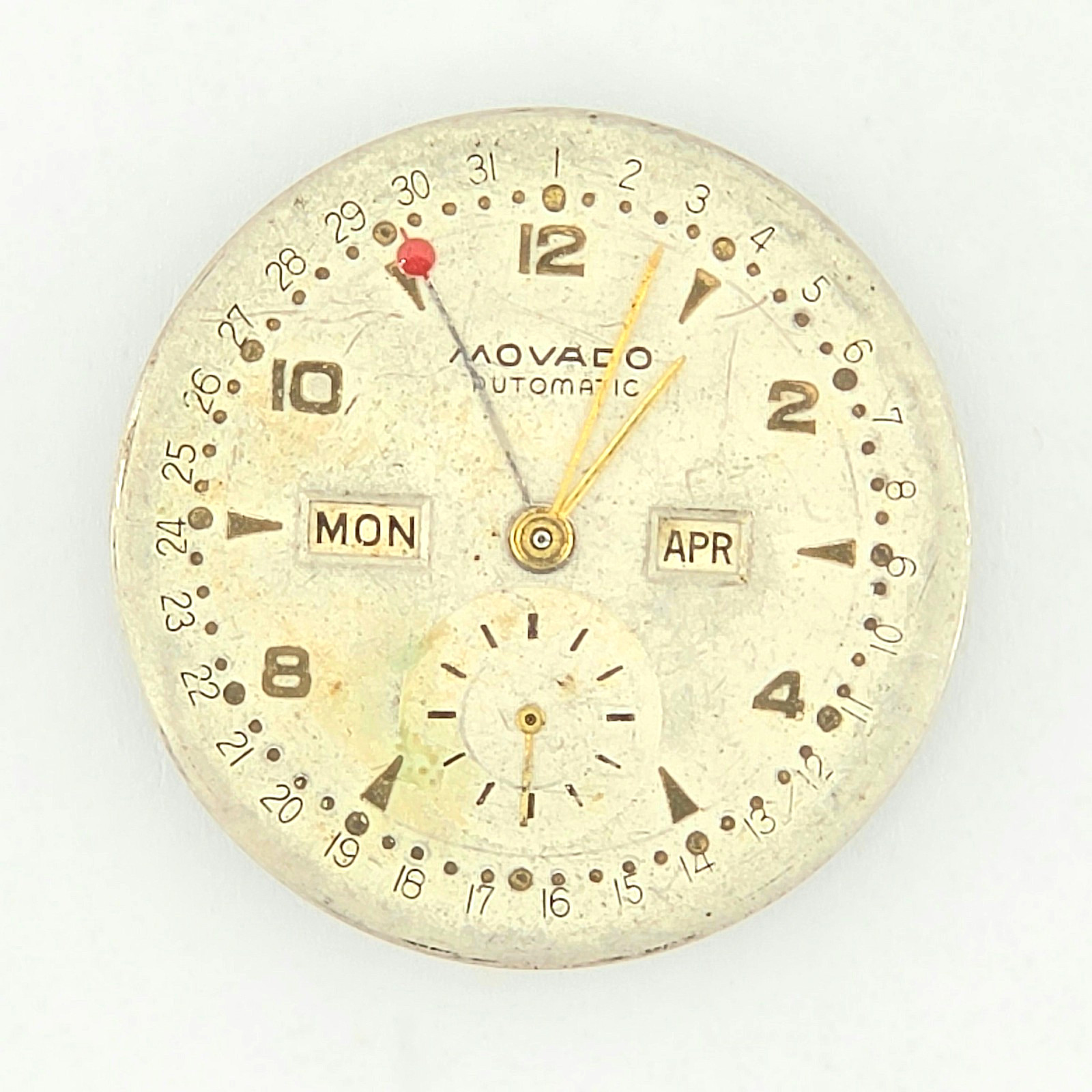 MOVADO CAL. 475 TRIPLE DATE MOVEMENT