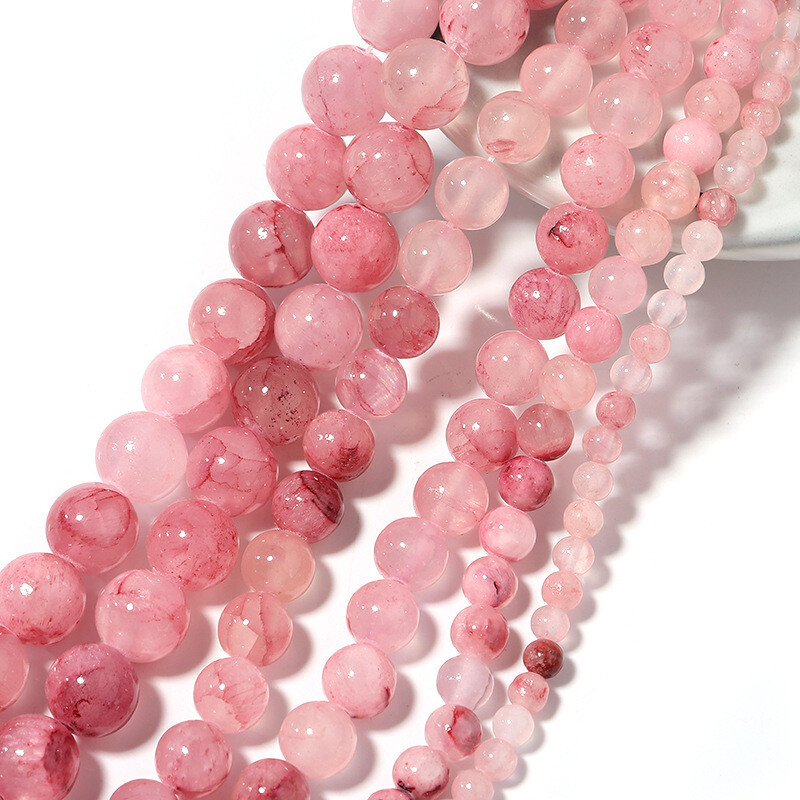 4-12mm Natural Stone Persian Jade Round Spacer Beads for Bracelet Jewelry Making