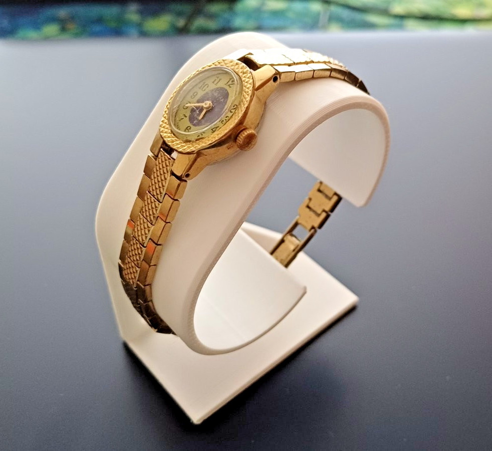 Vintage Russian Soviet USSR CHAIKA Gold Plated Watch Working and Restored