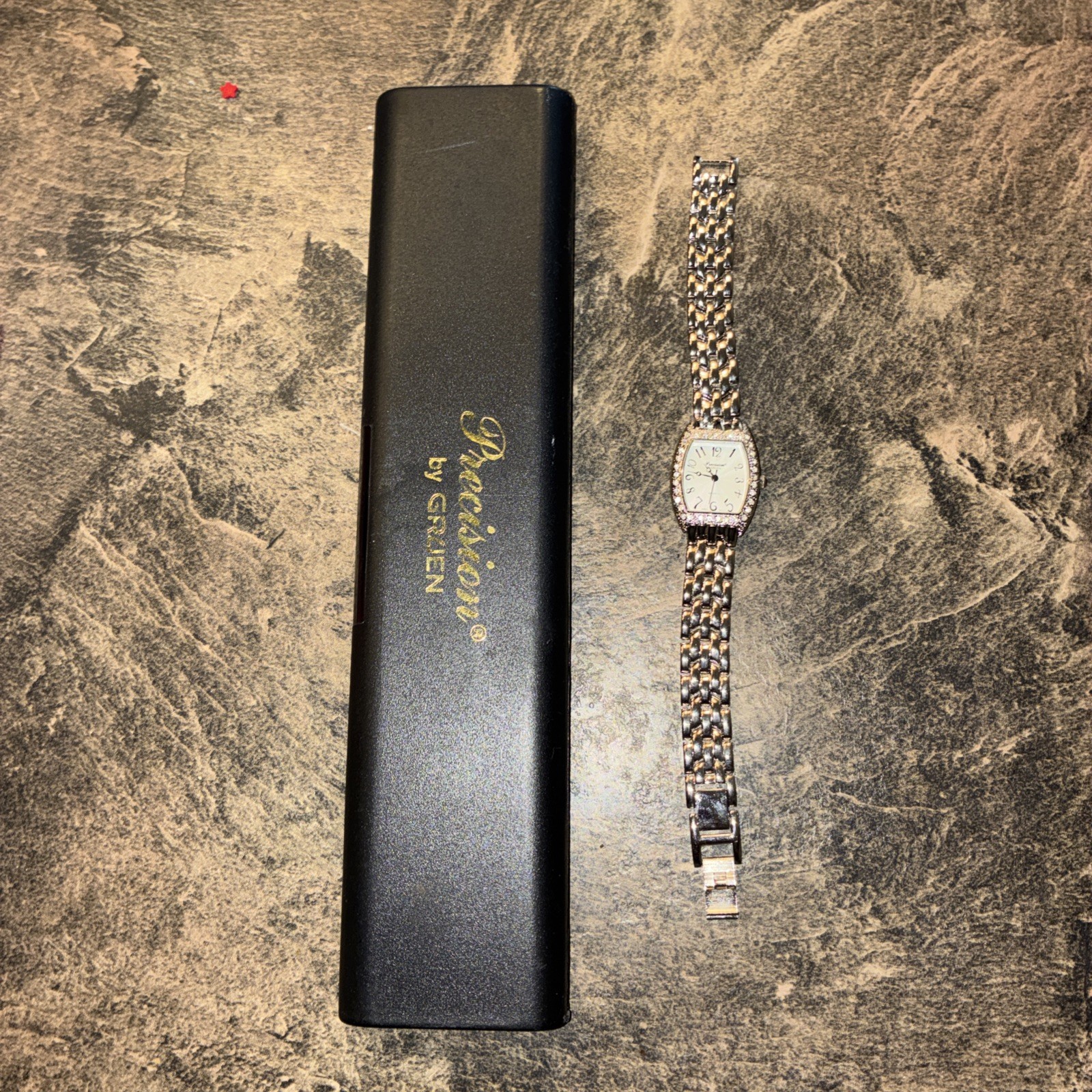 Vintage Precision Gruen Gp3047 199 Pc21 Ladies Dress Watch Works Needs Battery