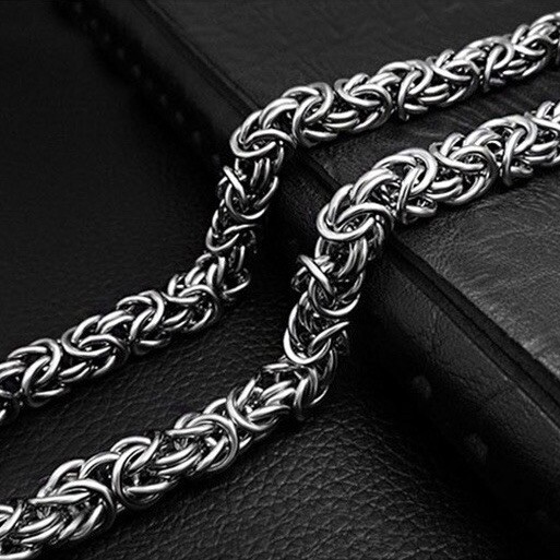 Titanium Steel Link Chain Bracelet for Men Women,Punk Hip Hop Bracelet