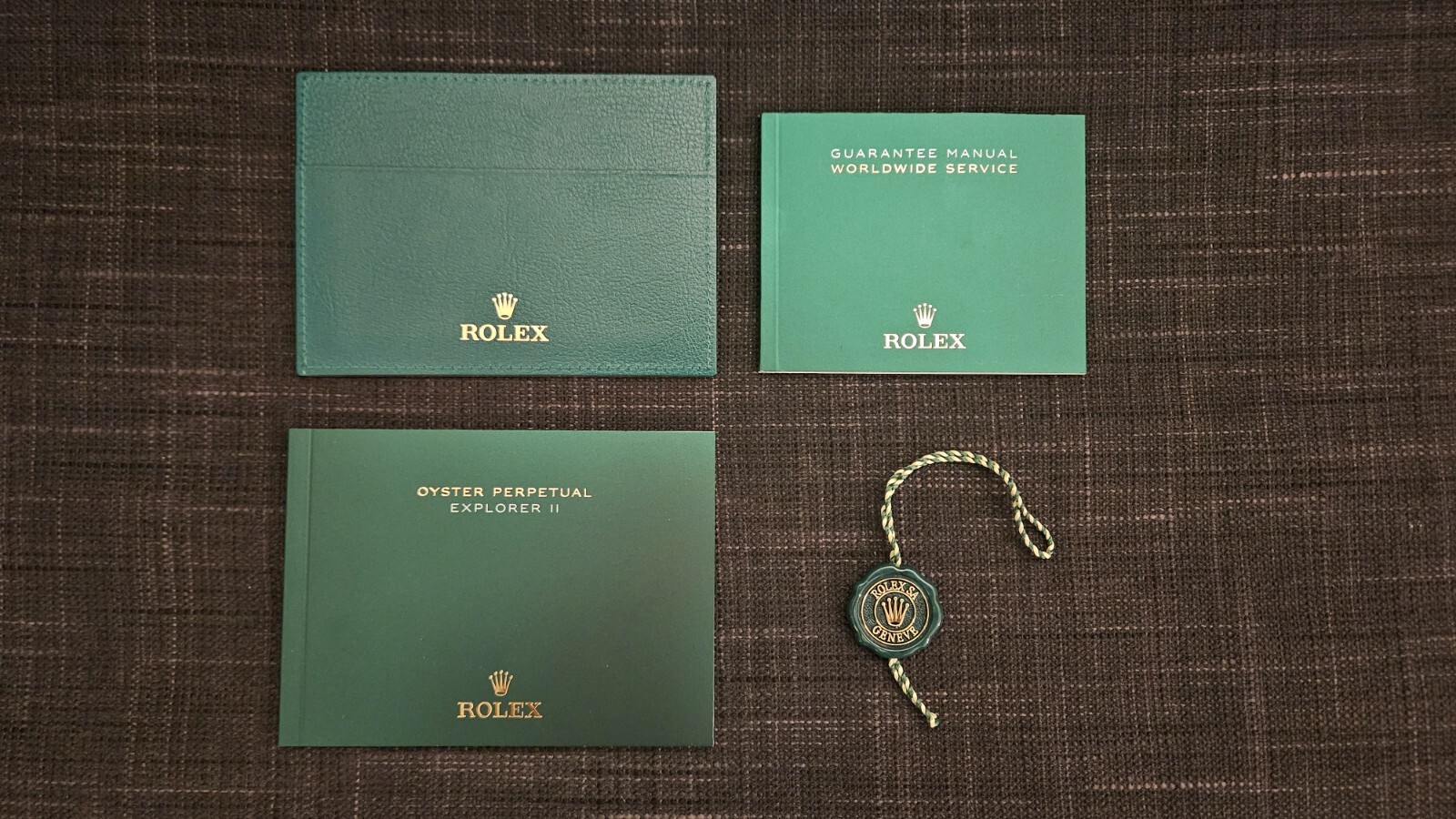 Authentic Rolex Explorer II Booklet Tag Card Holder 2020-NOW