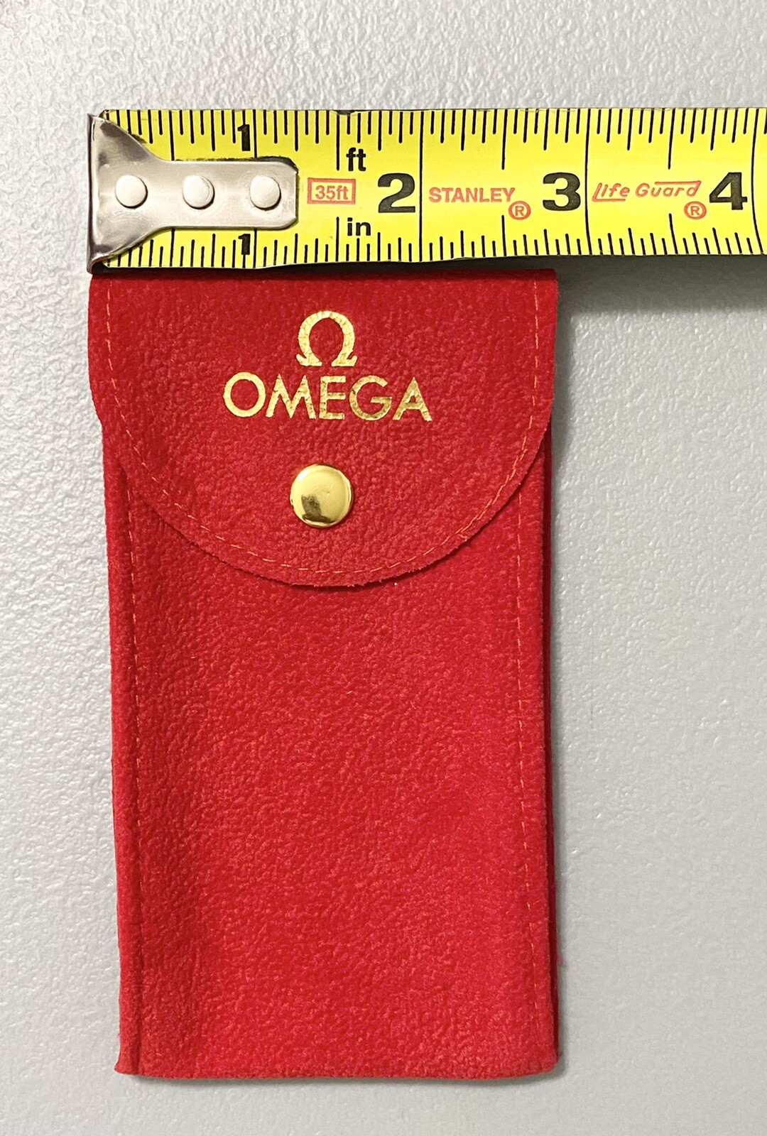 OMEGA RED  POUCH/ TRAVEL POUCH/SERVICE POUCH WITH INSERT FAST SHIPPING USA