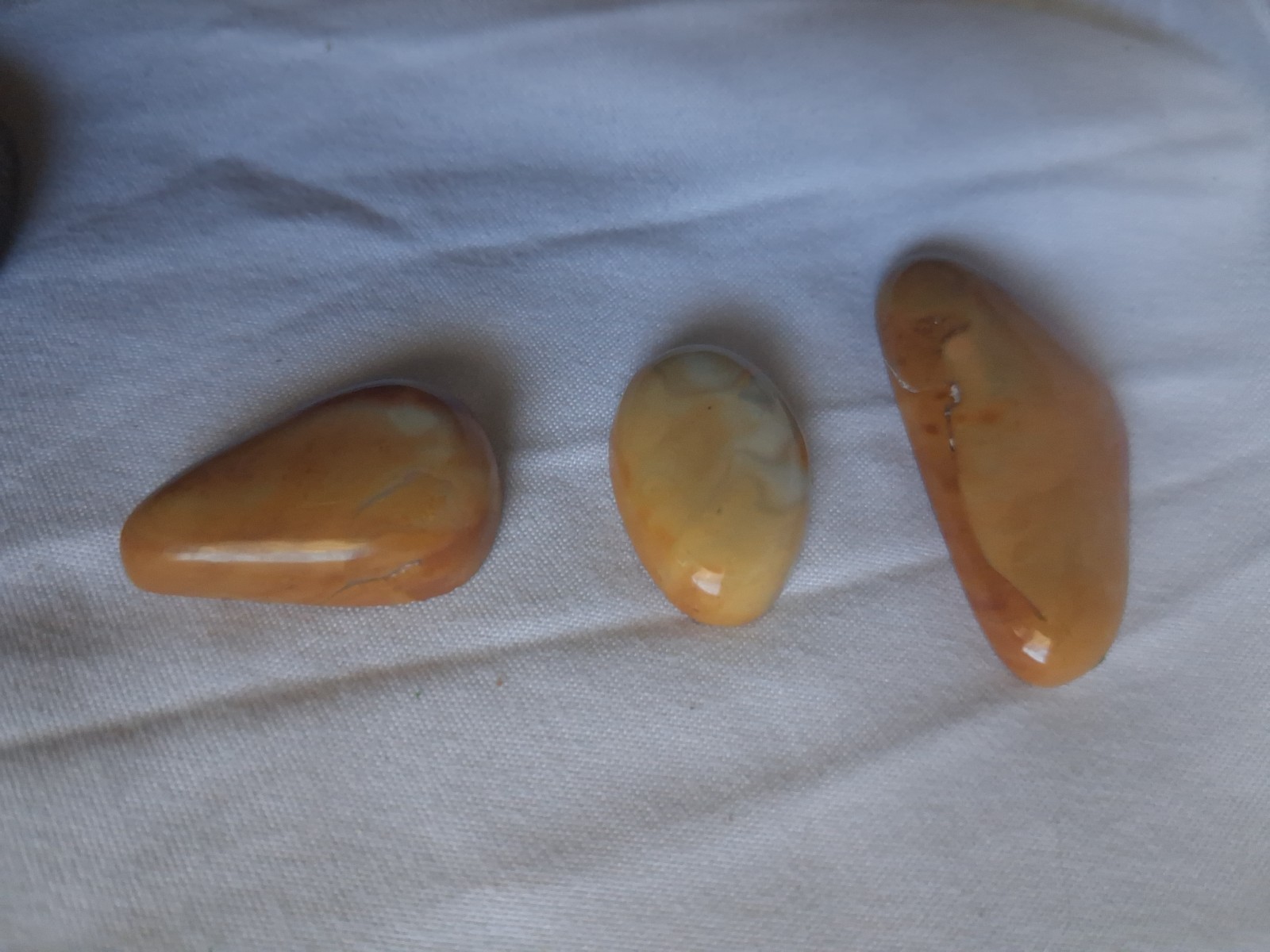Handmade Jasper Cabochon Lot 3 Pc Polished Caramel Yellow Agate Stone Wire Wrap