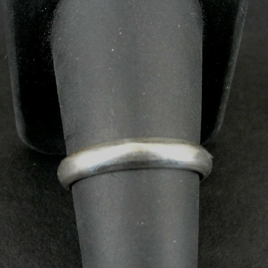 SU Ring Silver Band Smooth Texture Sleek Sterling 925 Size 8 Band Ring
