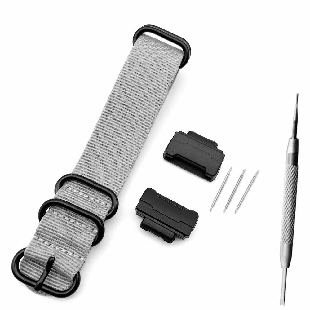 Nylon Watch Band Strap for DW-5600 GA-110 GW-M5610 16mm Adapter Connector Parts