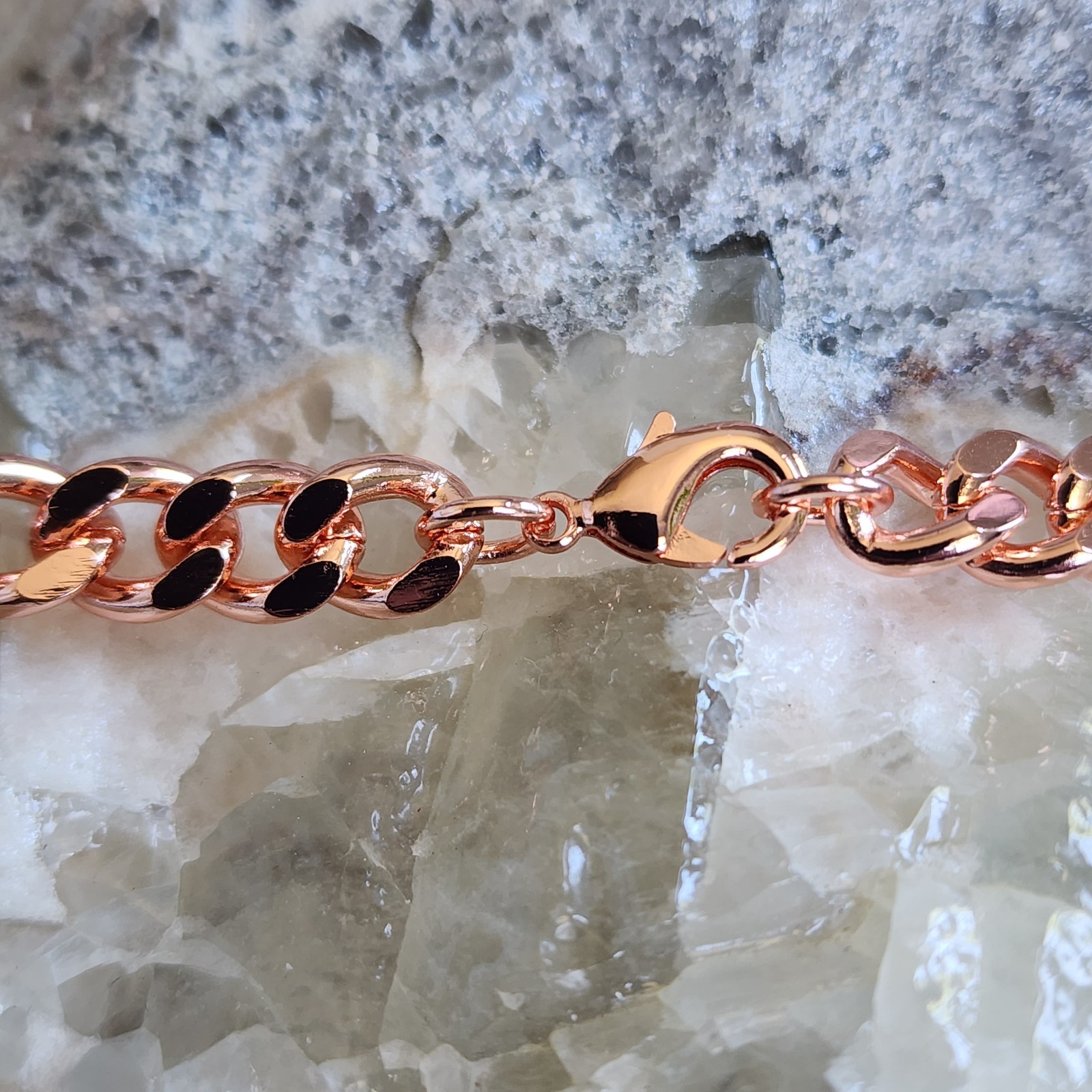 Pure Copper Cuban Chain Necklace – 7 mm Heavy Cuban Link Chain 22″-24″
