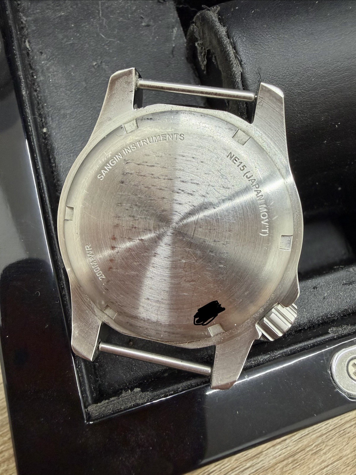 Sangin Instruments Atlas Automatic Watch BRUSHED Stainless Steel 20 ATM