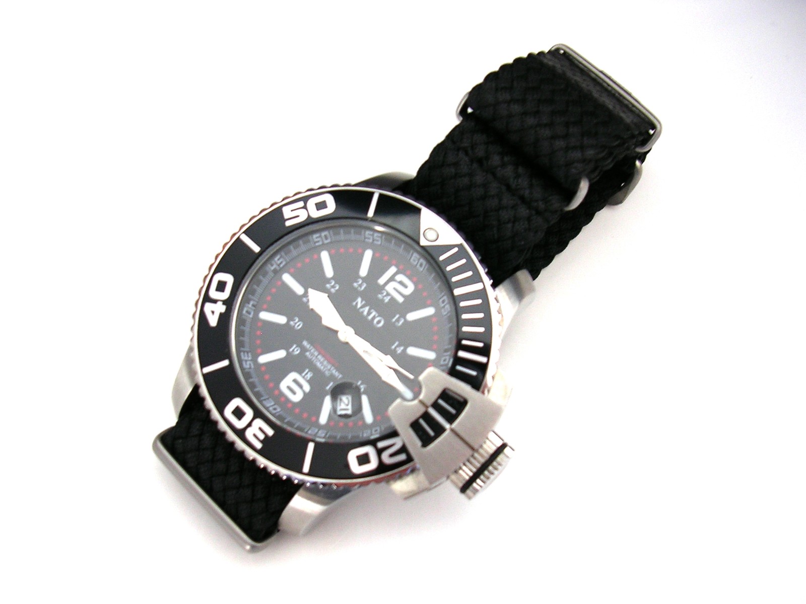 Perlon NATO G10 ® Braided Woven Heavy Nylon watch band strap IW SUISSE 18-20-22m