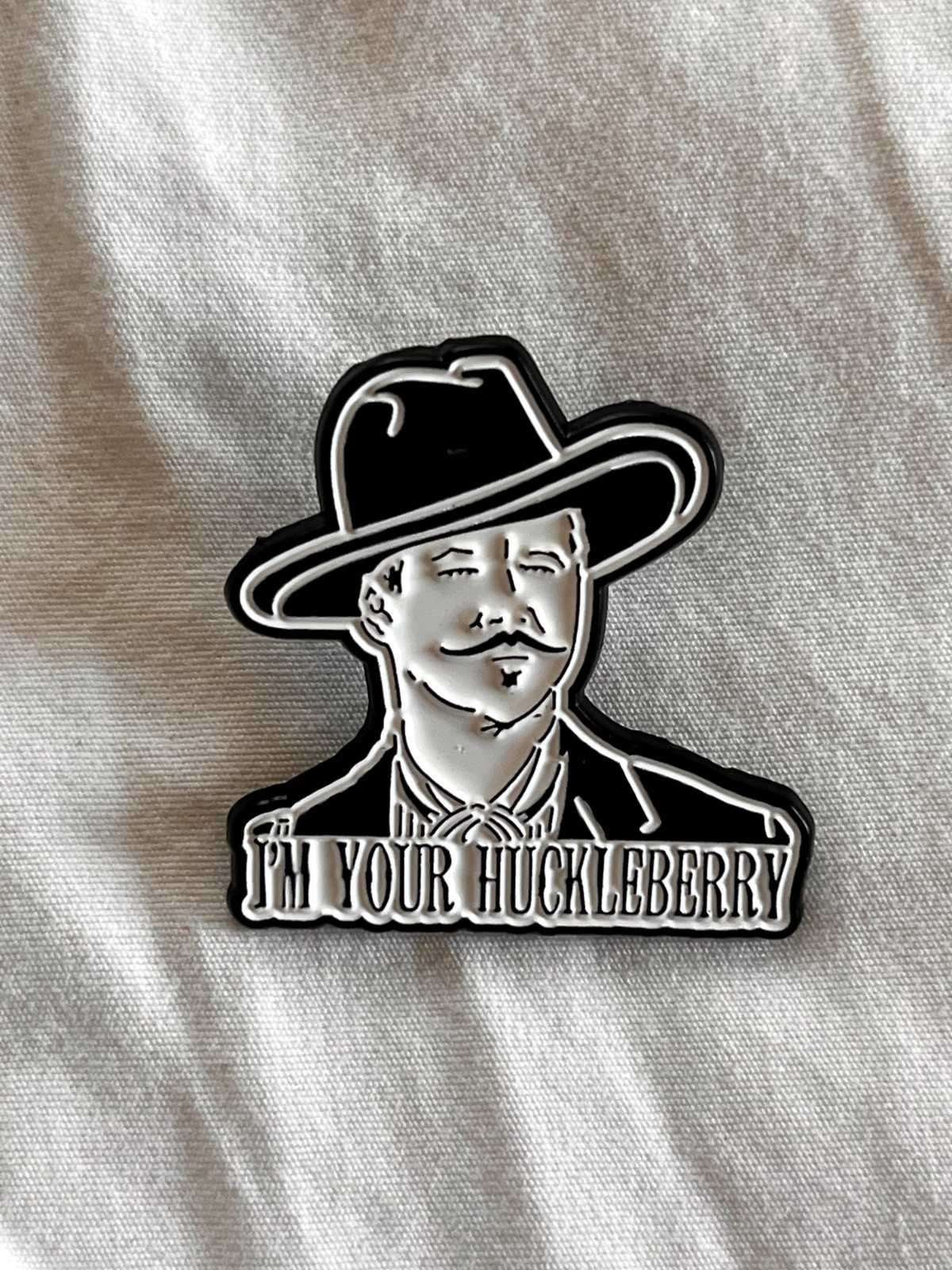 Tombstone – I’m Your Huckleberry – Enamel Pin – NEW EXCELLENT CONDITION