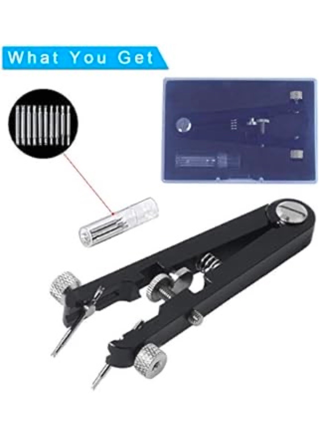 Watch Spring Bar Plier Tweezer Tool Kit For Wrist Watch Band Replacement