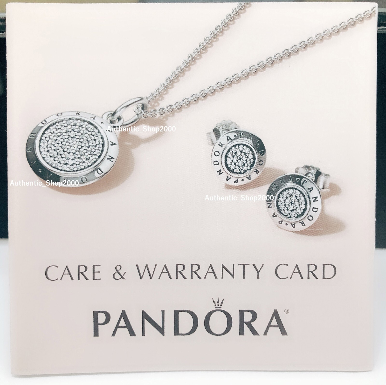 NEW 100% Authentic PANDORA Two Tone Double Pendant Gold Chain Necklace 364668C00