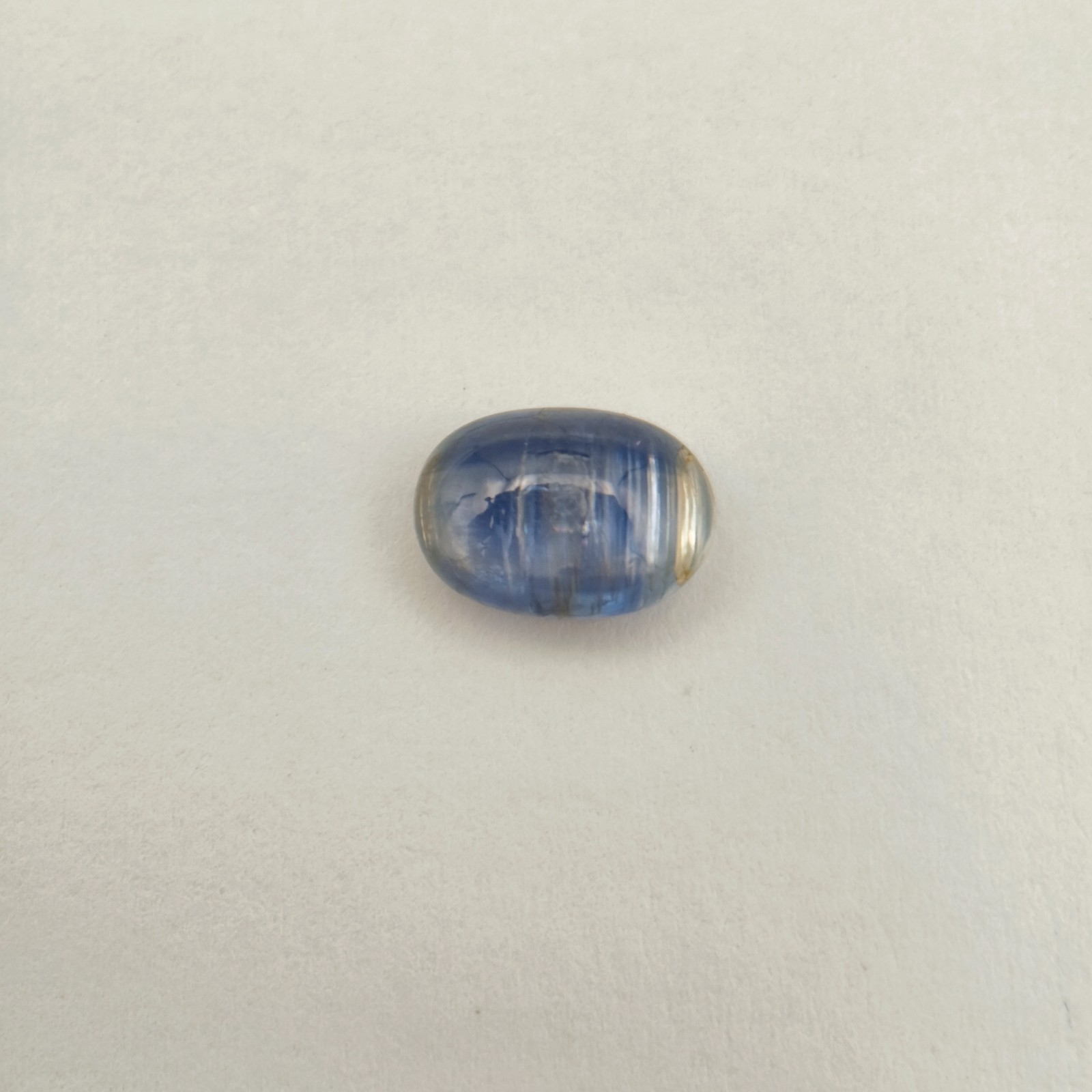 3.45Ct Natural Dark Blue Kyanite Oval Cabochon 10.4×7.4 mm Transparent Gemstone