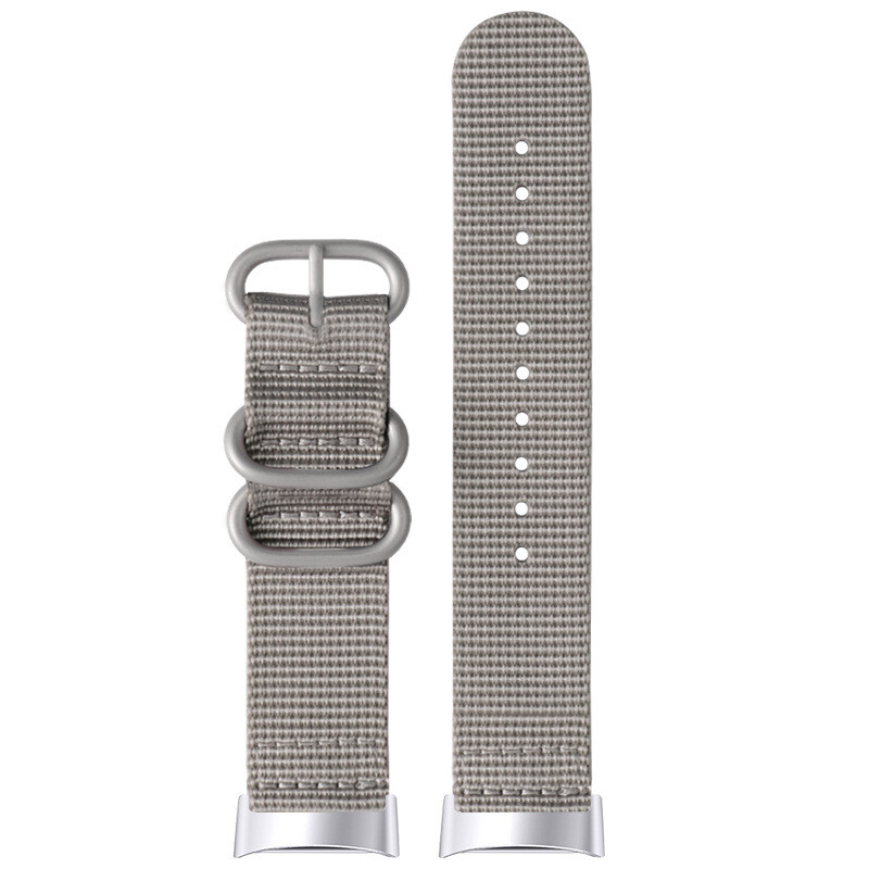 High Quality Nylon Canvas Watch Strap Band Military 18mm for Fitbit Charge3/4/5
