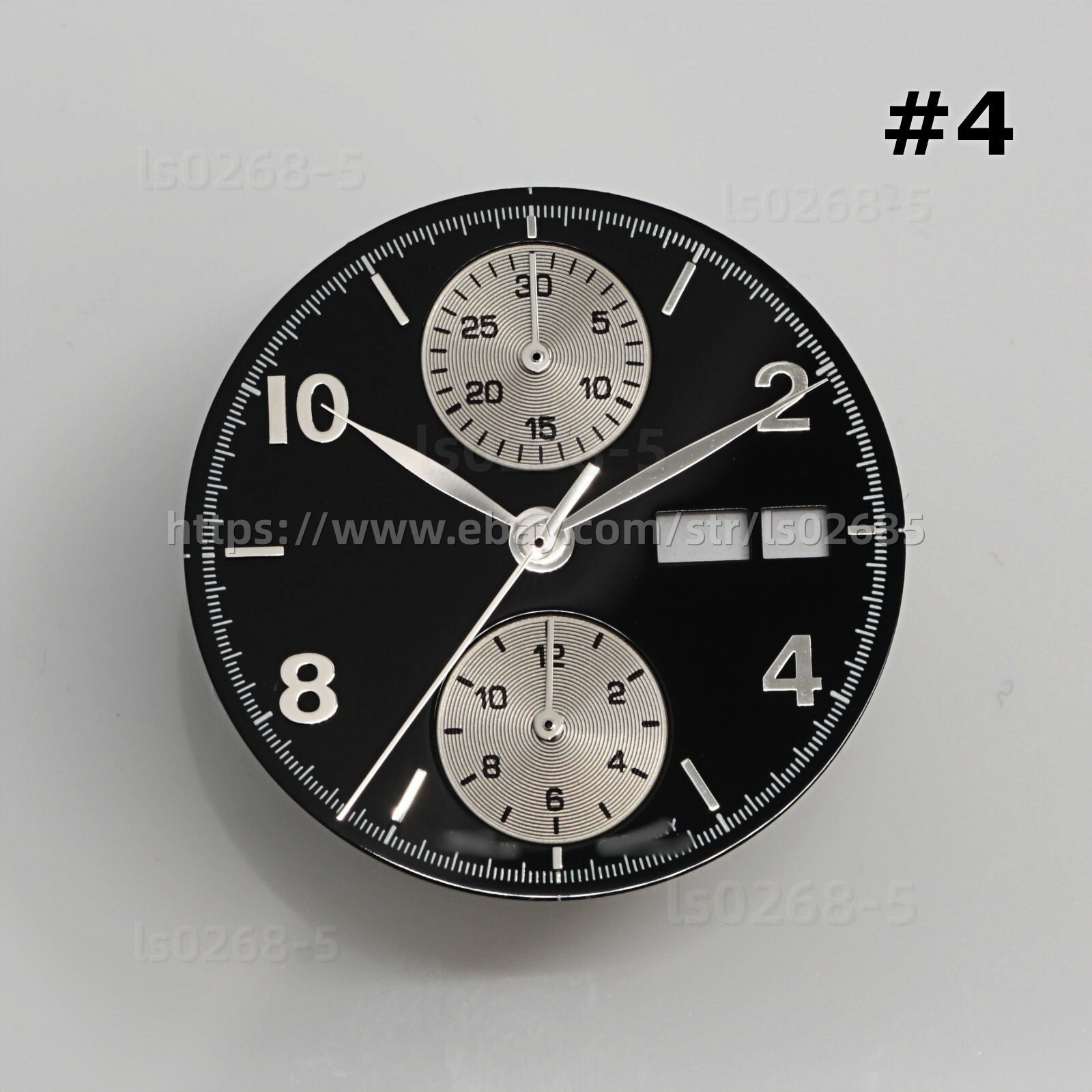 DIY SET for ETA 7750 watch case + dial + hands sapphire 38mm 10ATM NEW
