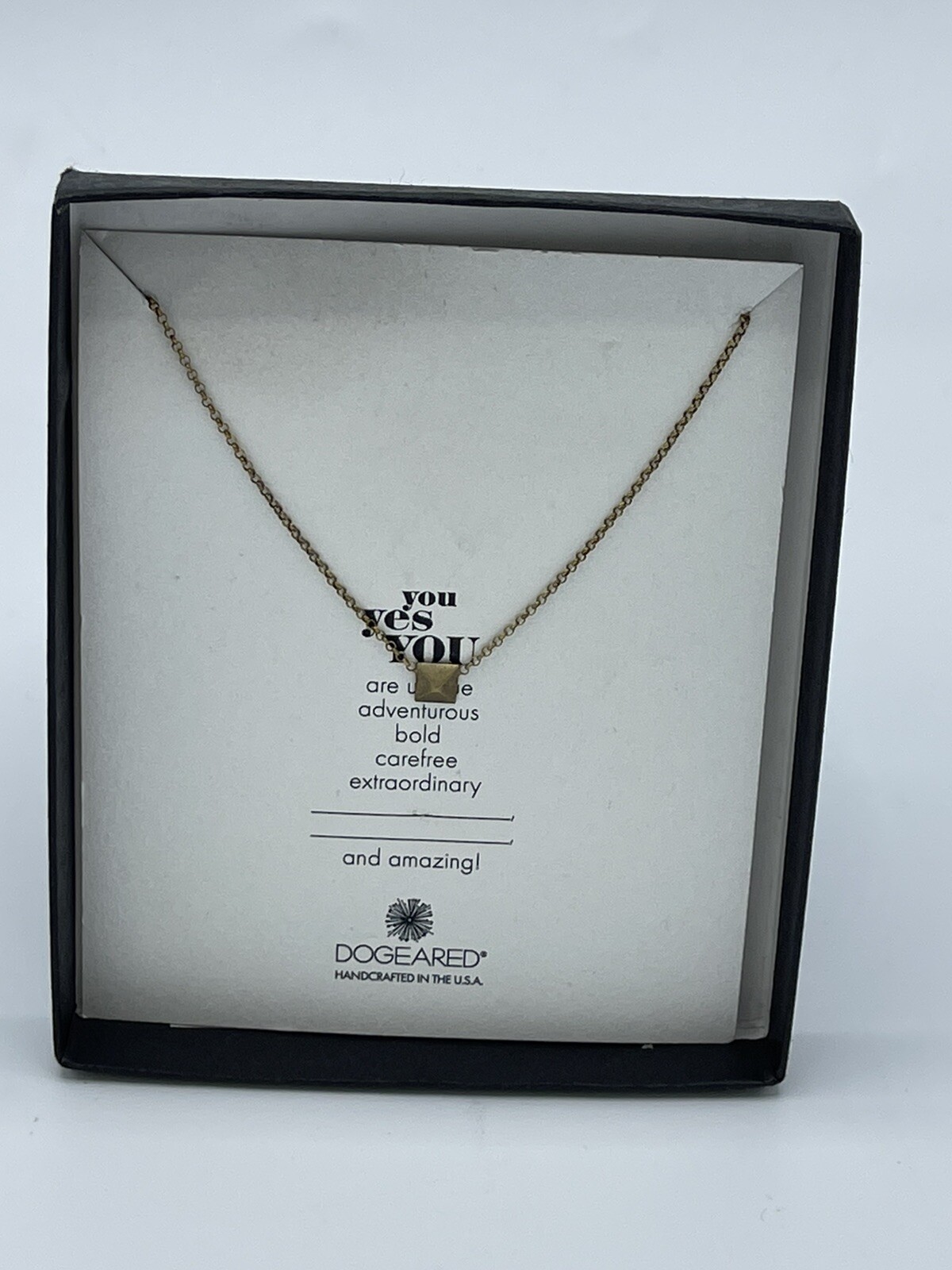 Dogeared Women’s ”YOU YES YOU” Gold Dipped Necklaces Pendant 18” 70