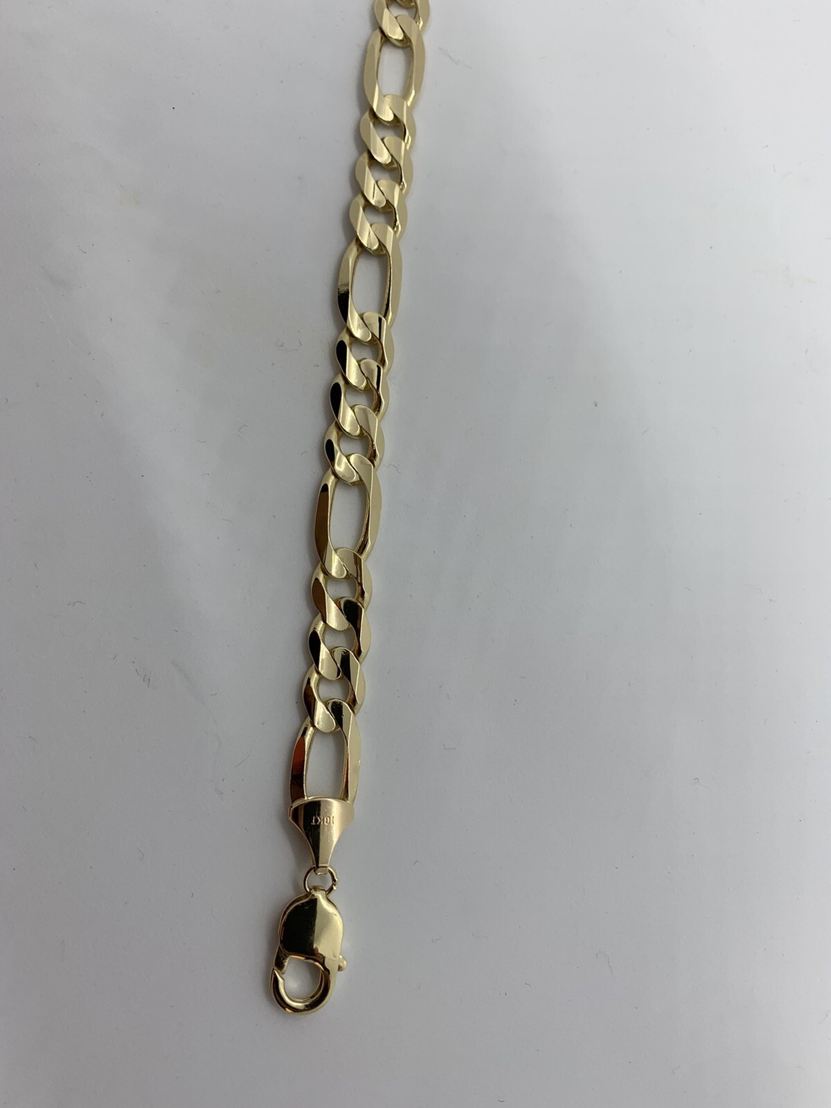 10K Solid Gold Figaro Link Chain Women’s/Men’s Necklace Chain 2mm-10.5mm 16-30″