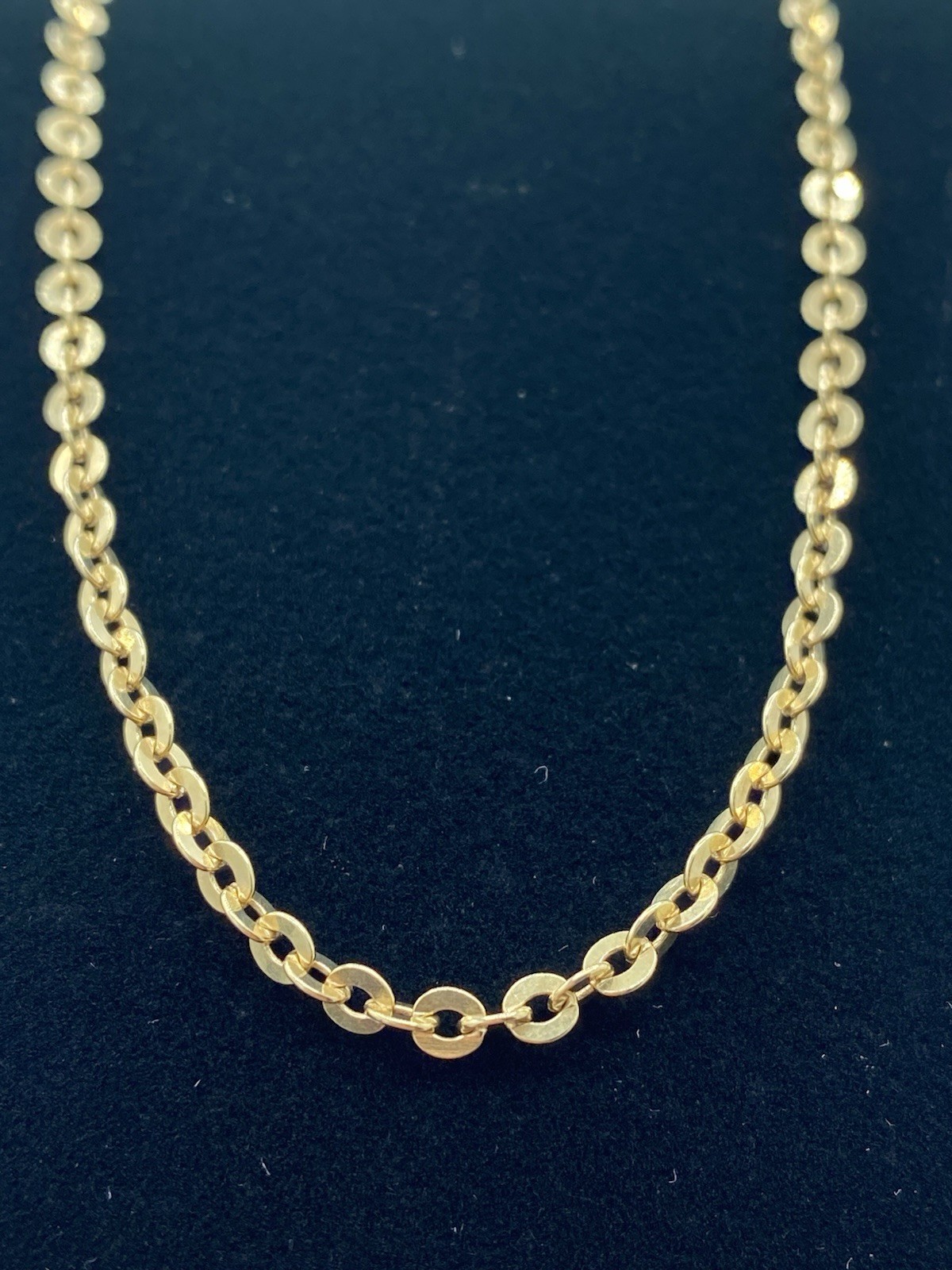 UNO A-ERRE Italy 14K Rolo Link Chain 28”