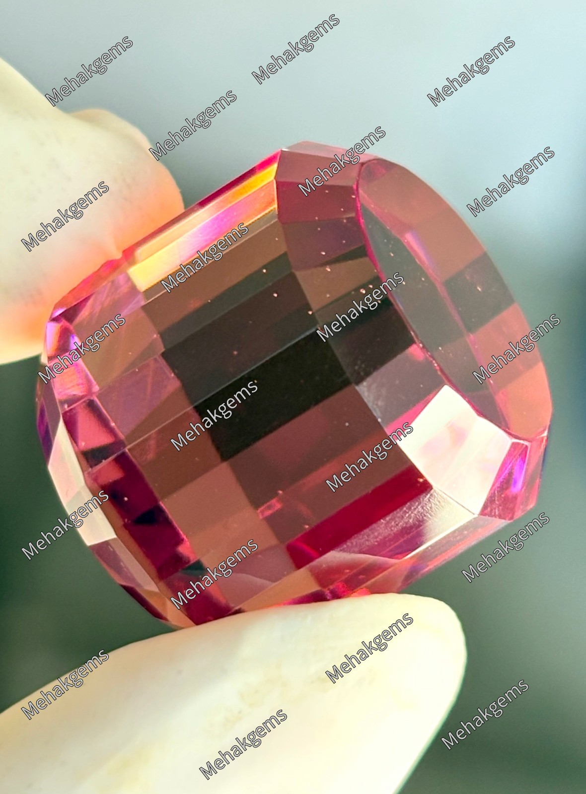 Certified Color Change Zultanite Gemstone | Fancy Cube Cut Diaspore (96.Ct)