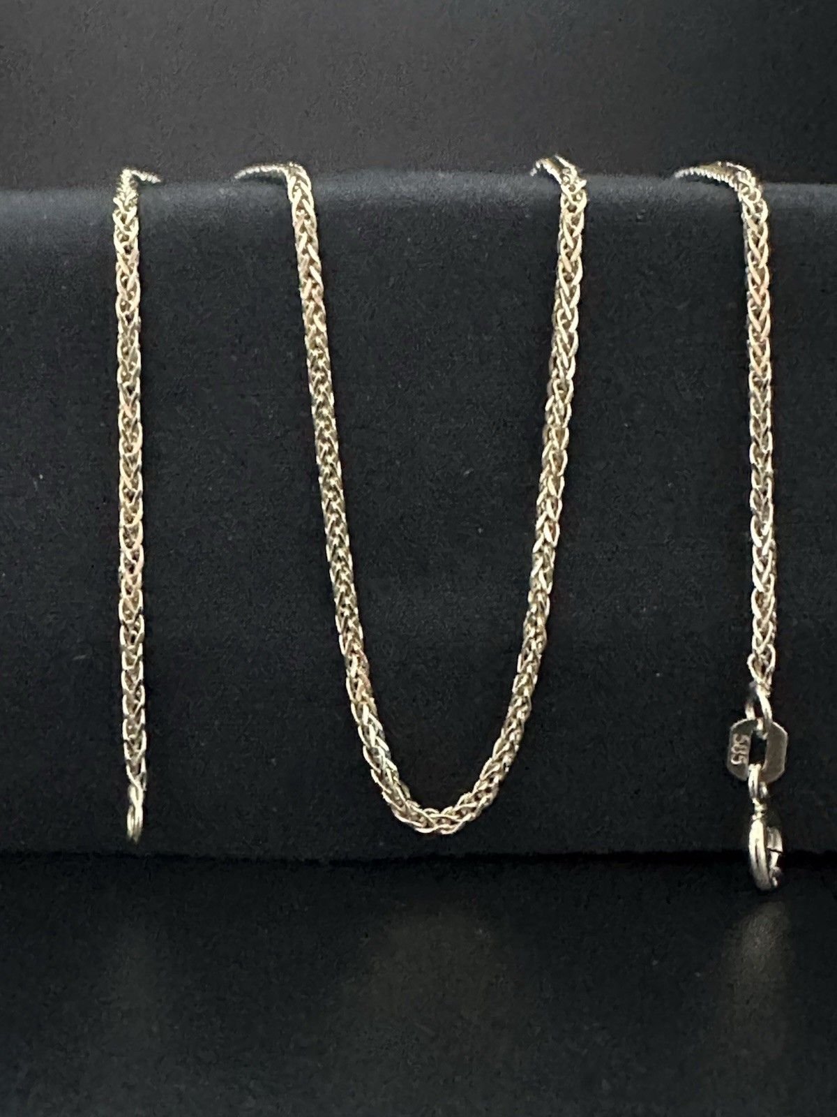 14K Yellow Gold Spiga Wheat Chain Necklace 22” 2.0mm 585 Hallmark Genuine Gold
