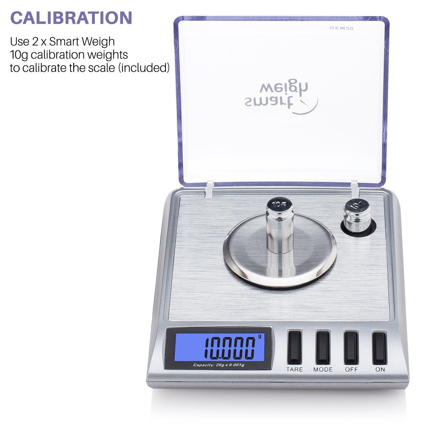 High Precision Digital Milligram Scale 20g x 0.001g for Jewelry, Reloading & Gem