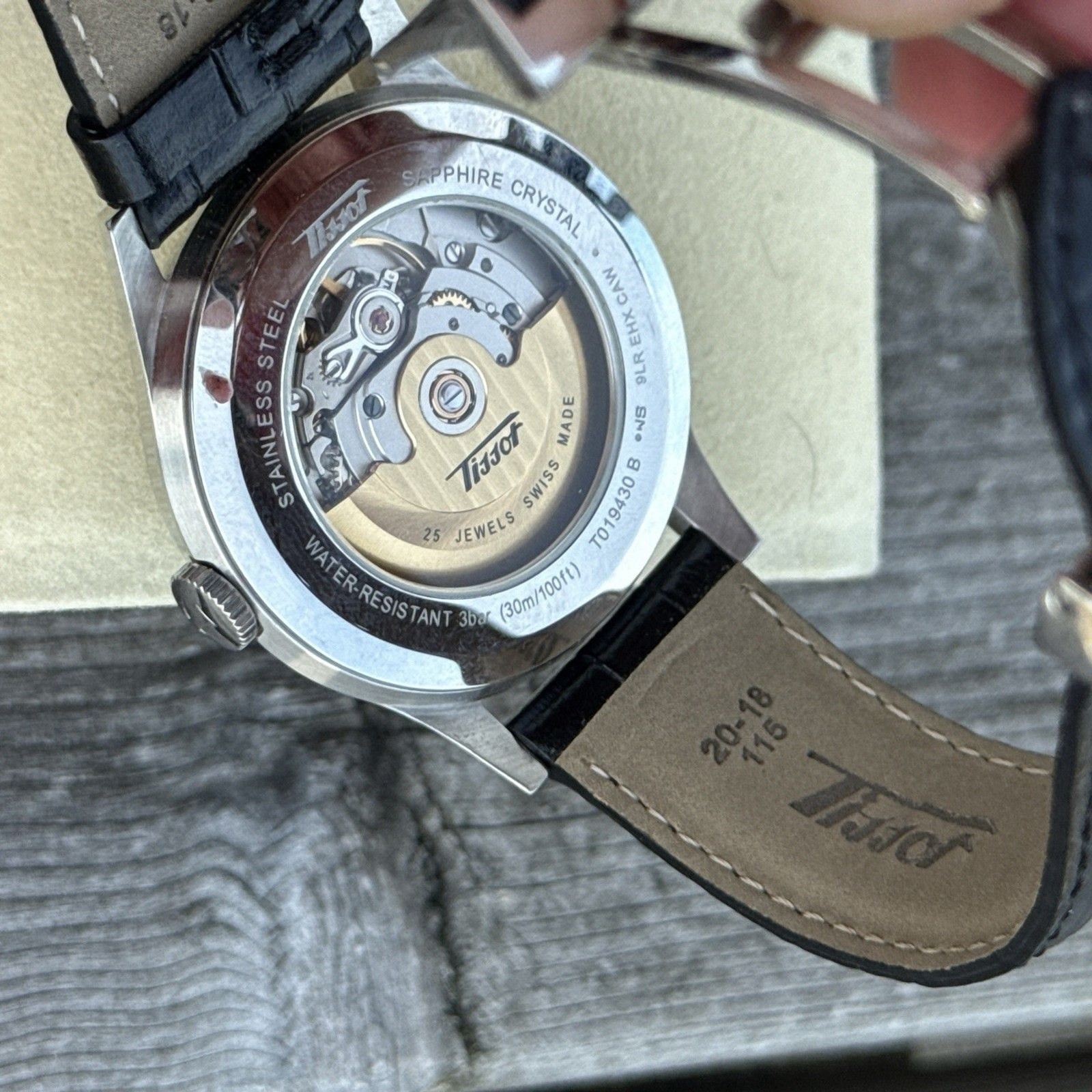 TISSOT Visodate Automatic T019430B Black Dial Day Date Watch