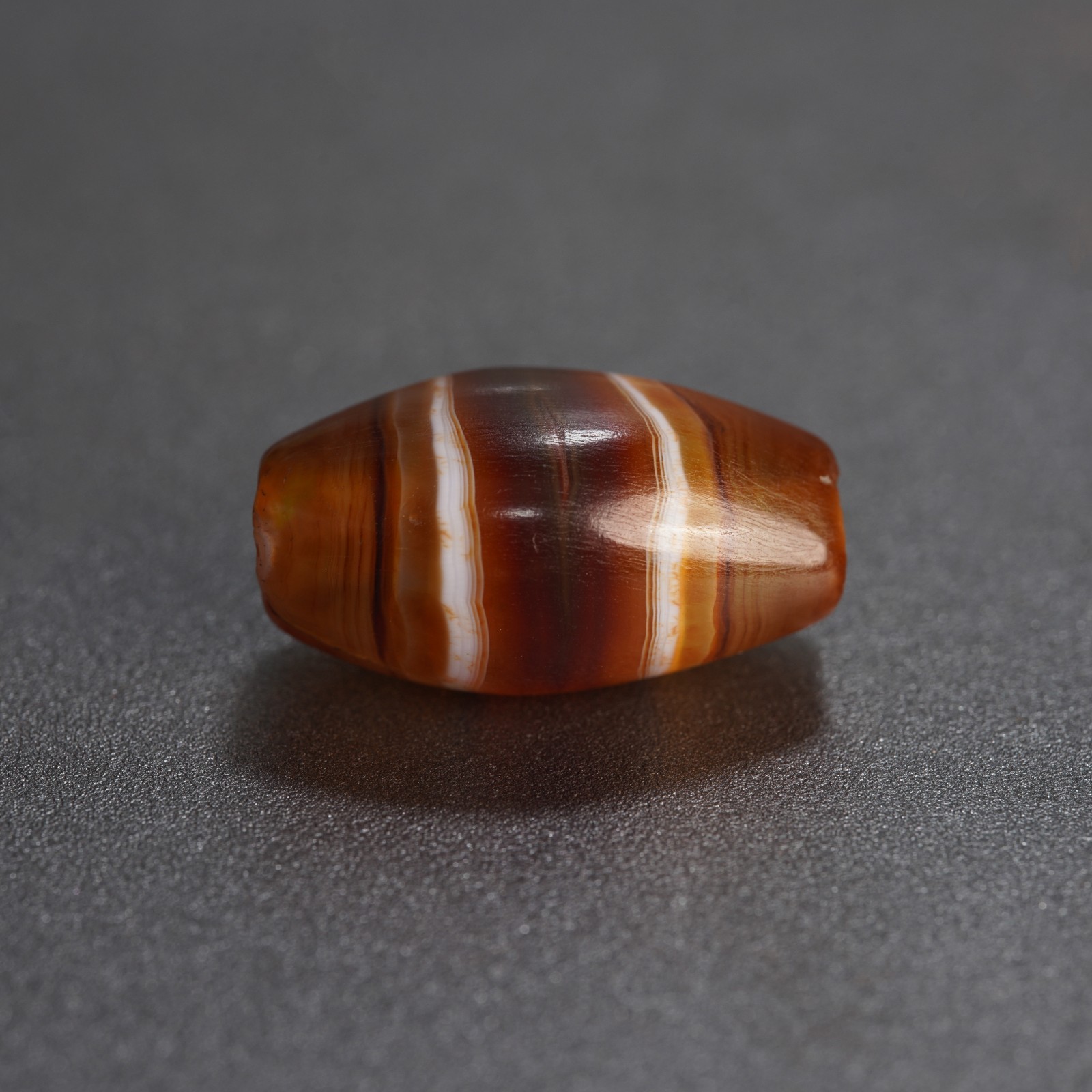 Vintage Old Agate Beads, Hand Polished Energy Stone for Jewelry Making 4.9g
