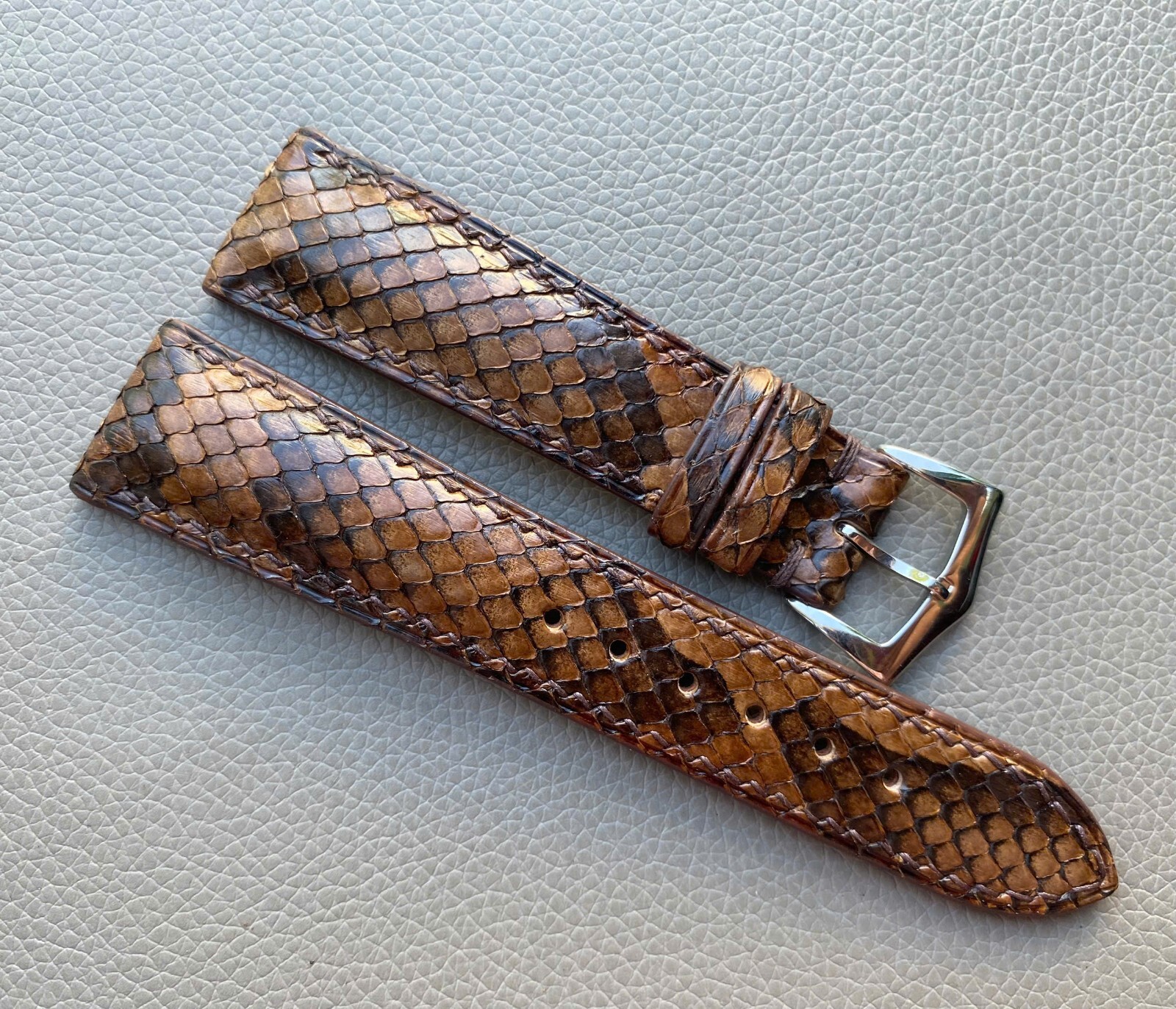 Genuine Snake Skin Watch Strap Band size14 15 16 17 18 19 20 21 22 23 24 25 26mm