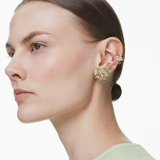 Swarovski Idyllia Ear Hook Set (3) Asymmetric Design Mixed Cut