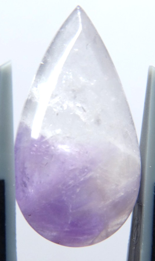 IP25 Super Seven melody stone Amethyst bicolor 9.90Bct 13x23x5mm pear shape
