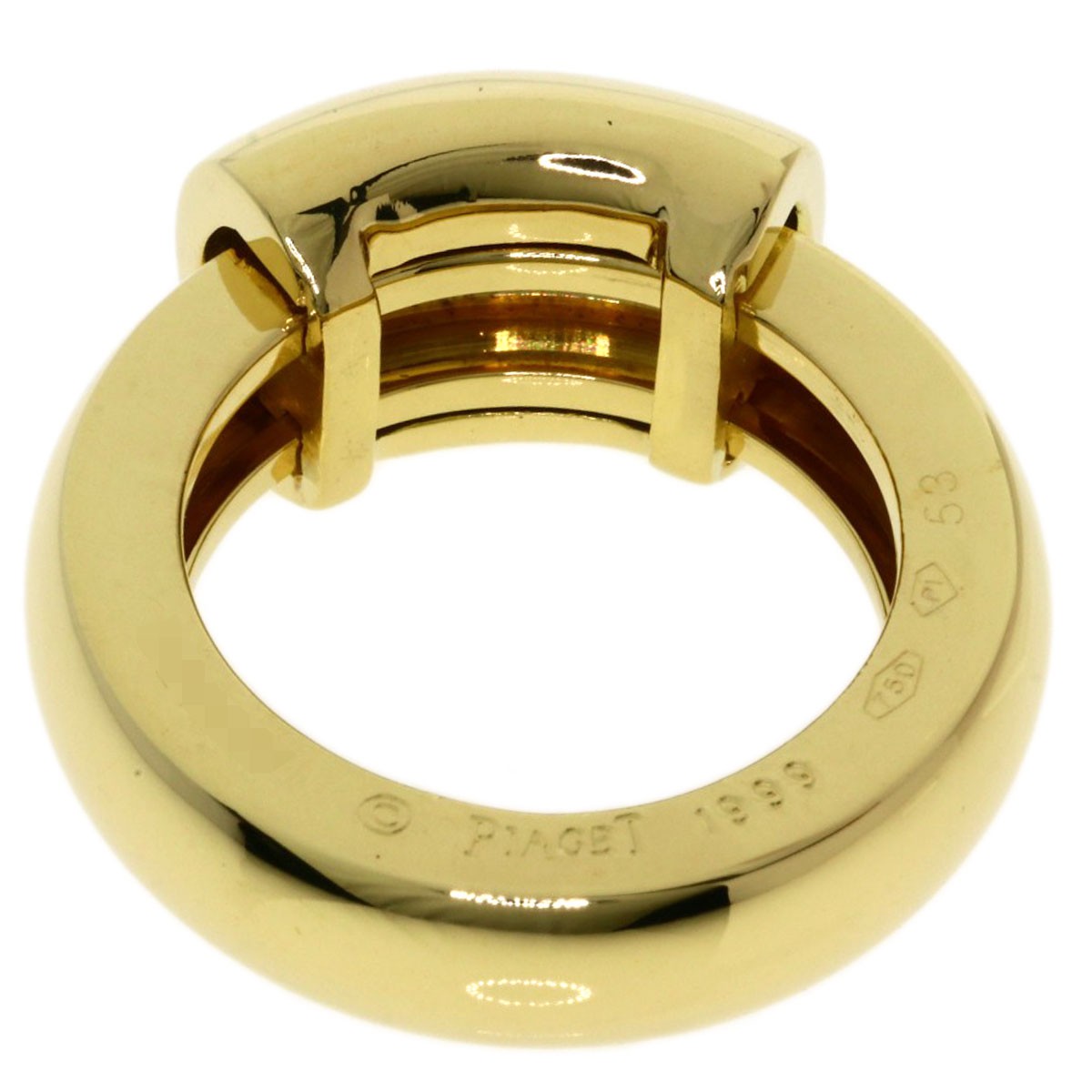 PIAGET Dancer 1P Diamond #53 Ring K18 Yellow Gold Ladies [Used]