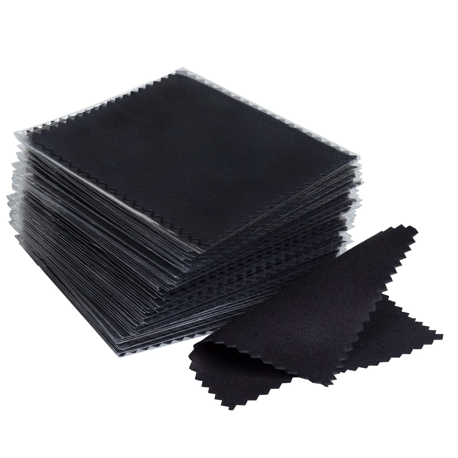 100pcs Premium Jewelry Cleaning Cloth, Silver Polishing Cloth Individually Wr…