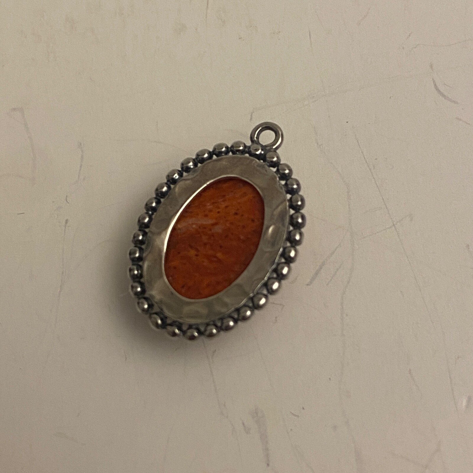 SILPADA Sterling Silver Red Sponge Coral Pendant 925 N2342 Pendant Only