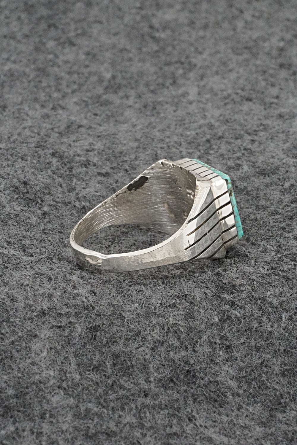 Turquoise & Sterling Silver Ring – Trevor Jack – Size 13.75